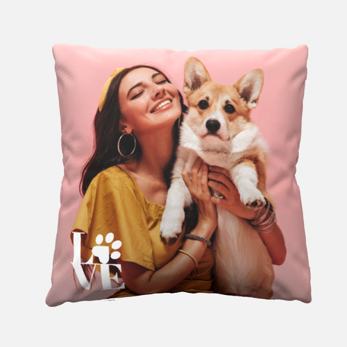 Cuscino fotografico personalizzato per amanti degli animali domestici