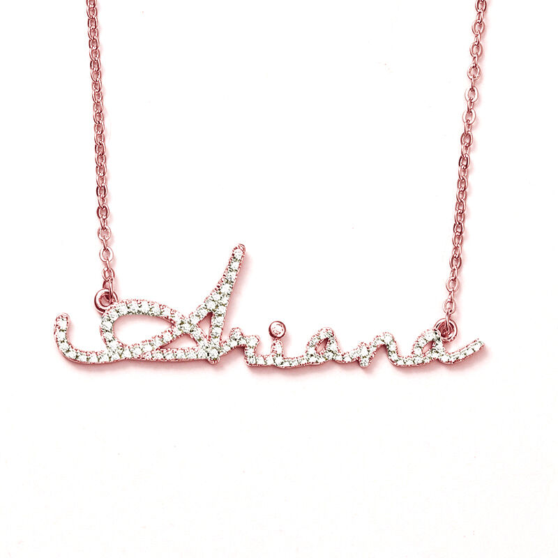 "Never Cry" Personalized Name Necklace