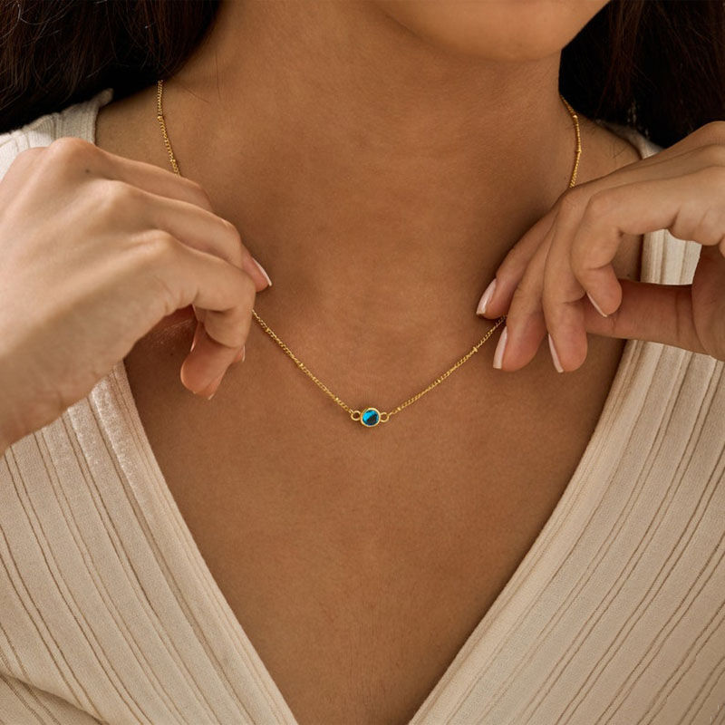 Personalized Birthstone Necklace Exquisite Gift For Her