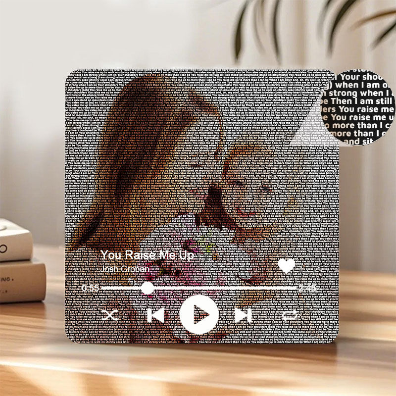 Magnet frigo personnalisé avec paroles de chansons Cadeau amusant pour votre mère