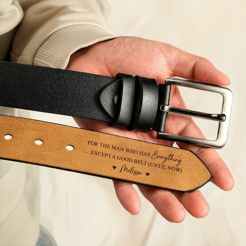Ceinture personnalisée en cuir véritable de haute qualité pour homme Cadeau d'anniversaire pour petit ami