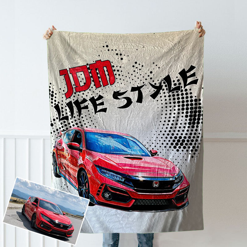 Custom Photo Blanket Wild Design Style Gift for Him