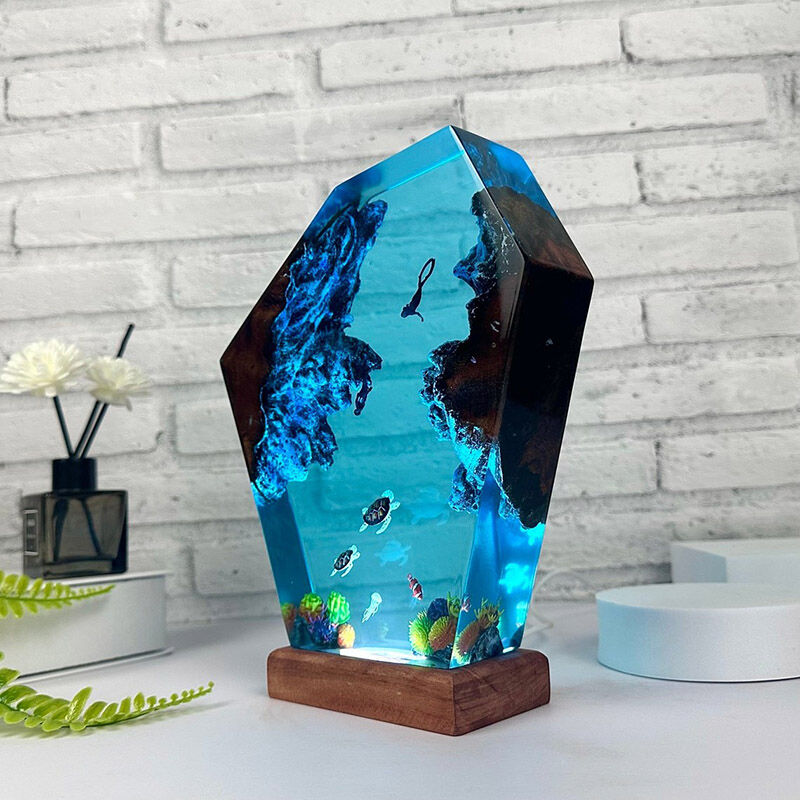 Turtle And Baby Turtle Resin Night Light Cute Gift for Parents