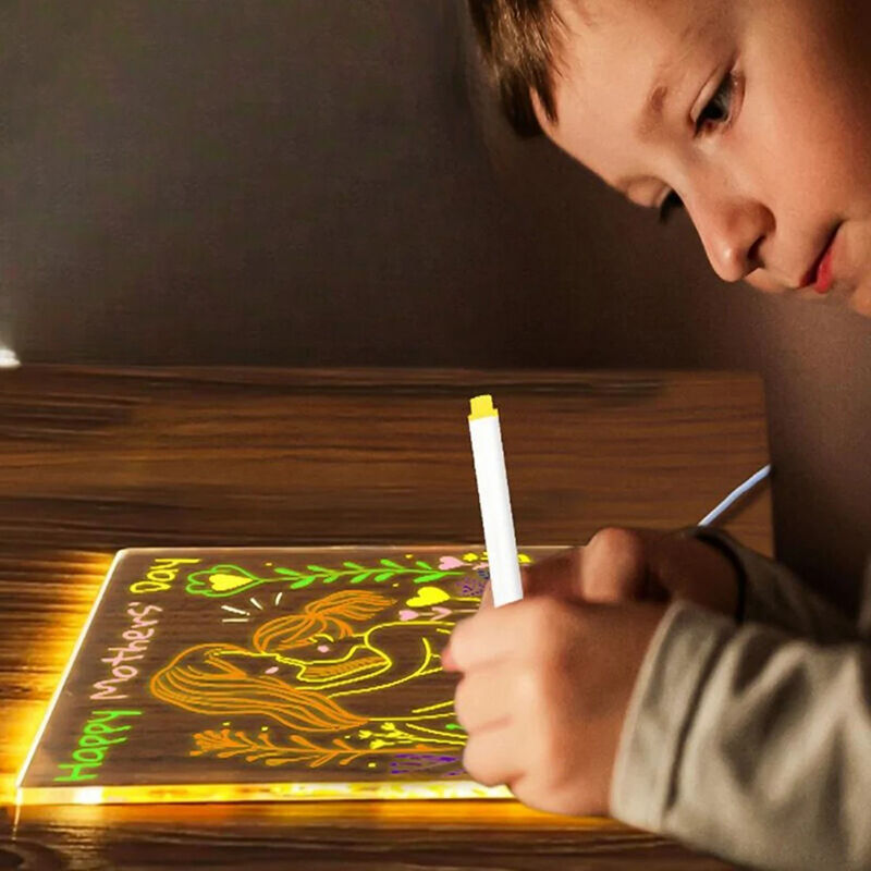 DIY Night Light Drawing Board Interesting Gift for Kids