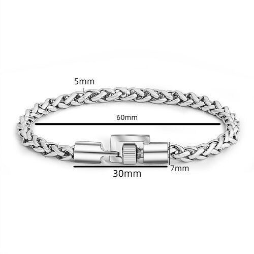 Personalized Hip Hop Spiral Knot Chain Mens Bracelet Custom Name for Dad