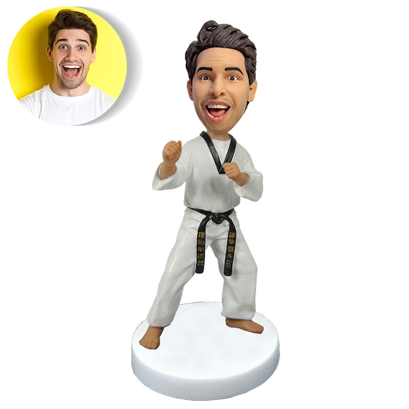 Custom Bobblehead Custom Face Taekwondo Gift For Him