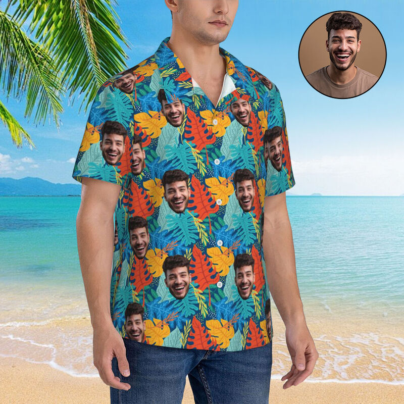 Camisa Hawaiana Personalizada Unisex Vacaciones de Verano Regalo para Hombre