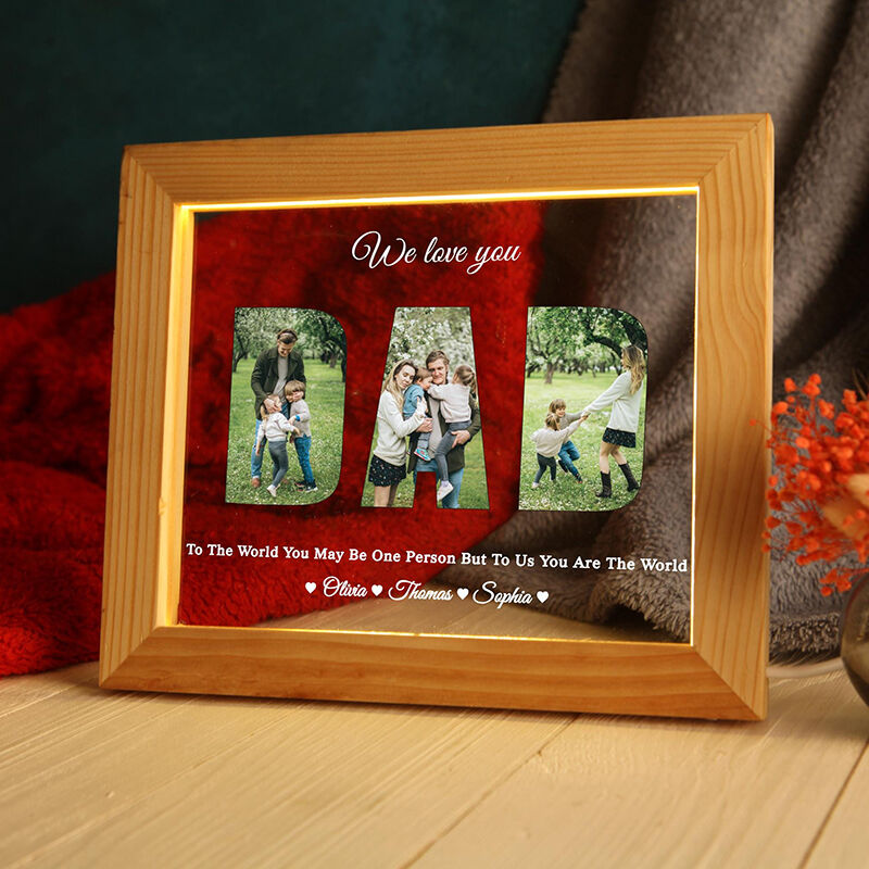 Personalized Picture Night Light Wonderful Father's Day Gift