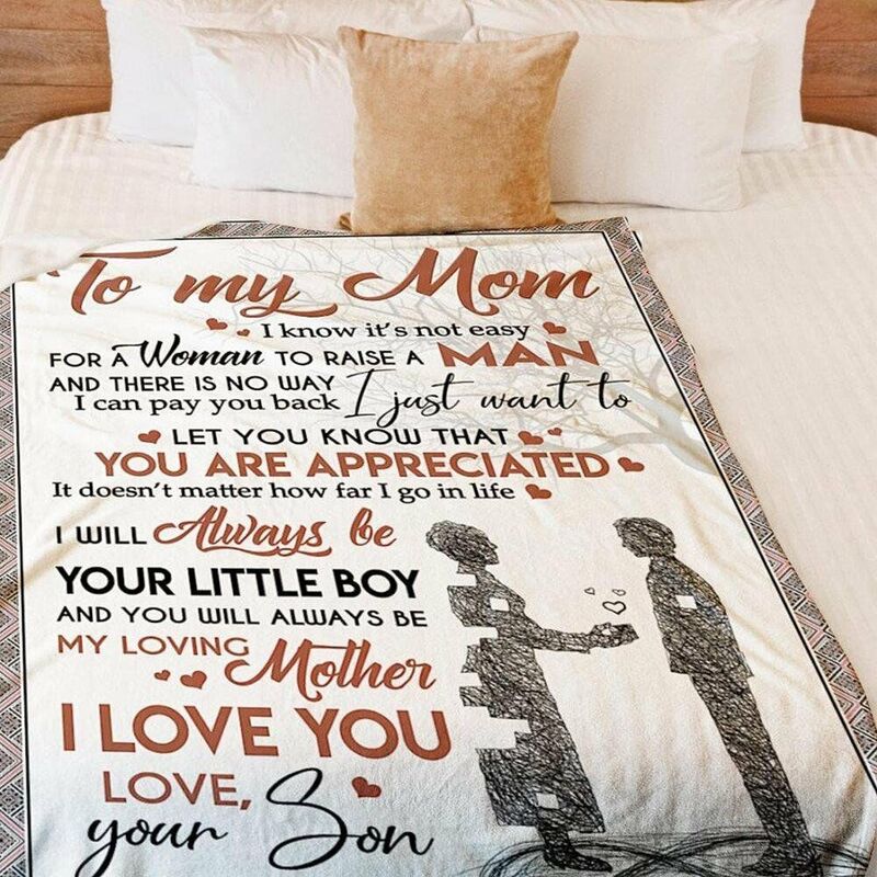 Personalized Love Letter Blanket to Dear Mom from Son