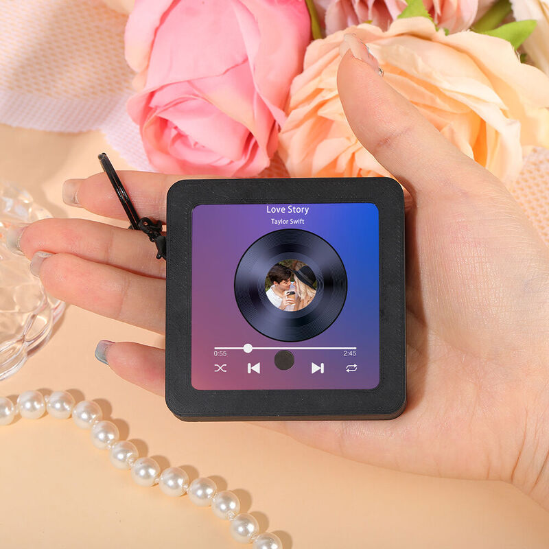 Immagine personalizzata Portachiavi Scatola musicale Bellissimo regalo per il tuo amore