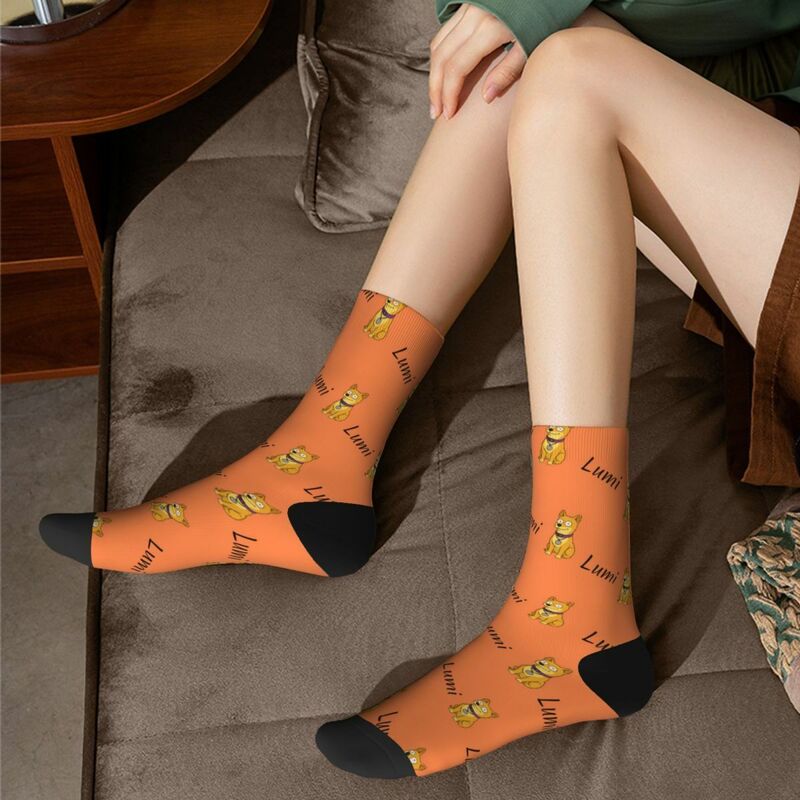 Personalized Photo Socks Cartoon Style Pet Mid-Tube Socks Birthday Gift for Pet Lovers