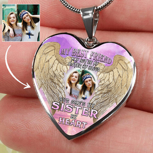 Personalized My Best Friend Memorial Photo Necklace