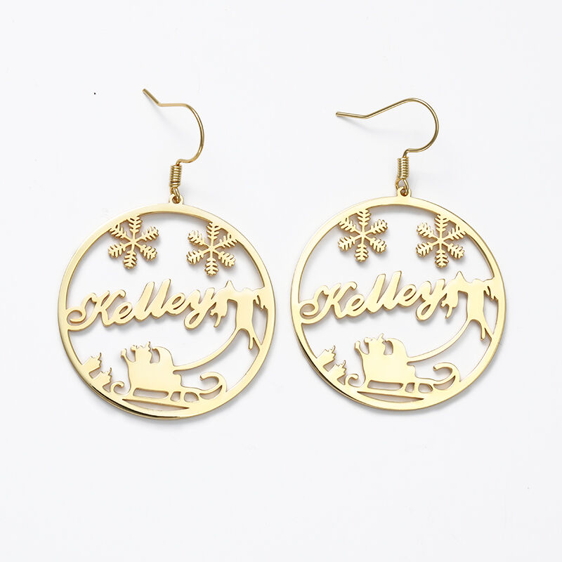 "Your Eyes" Personalized Name Earrings