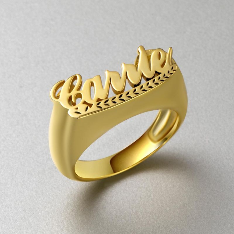"Love Is A Journey" Personalized Name Ring