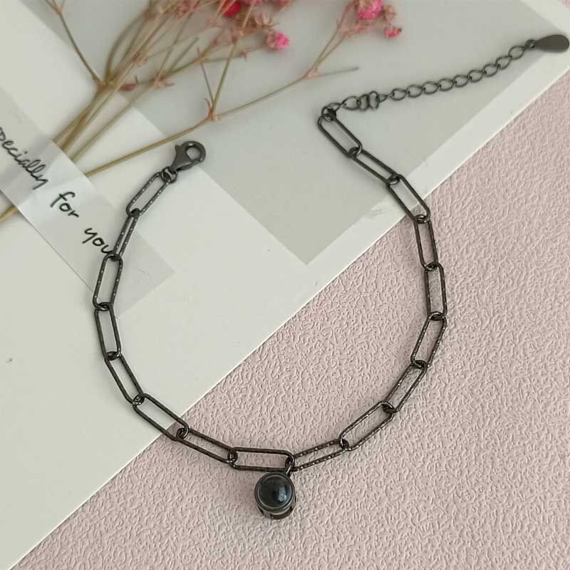 Personalized Picture Projection Bracelet Coool And Simple Design Style Creative Gift for Wife