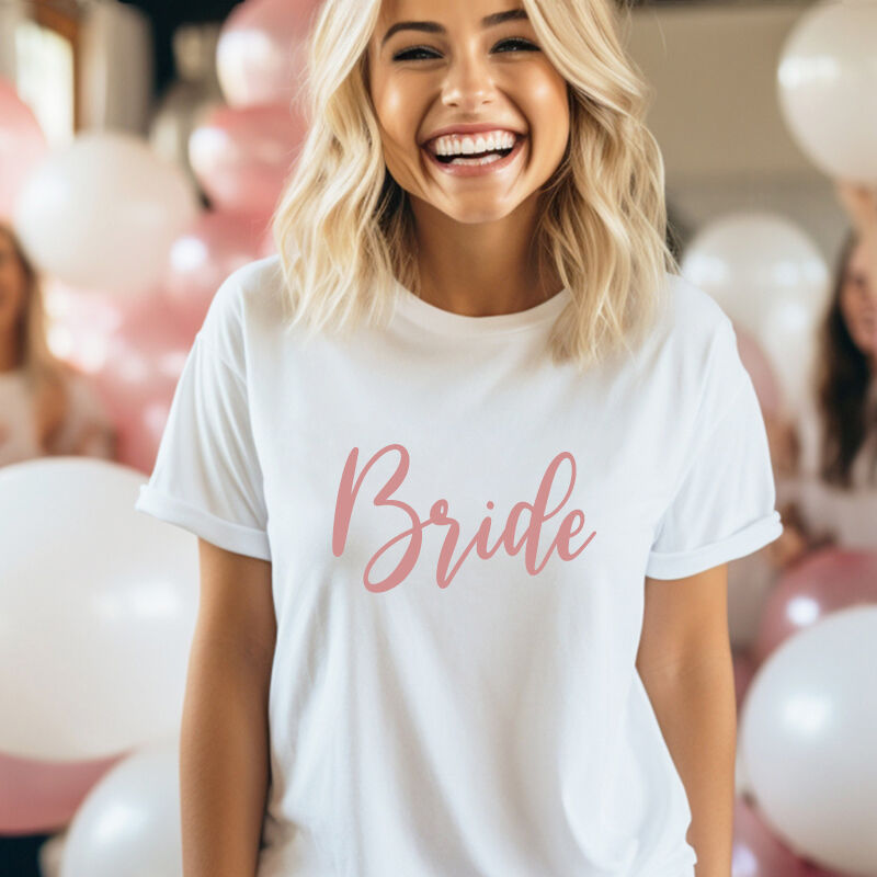 Personalized T-shirt Bride Tribe with Custom Words Design Wonderful Gift for Hen Party