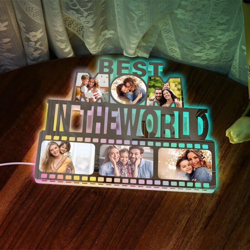 Personalized Mirror Lamp Custom Name Cool Home Decoration