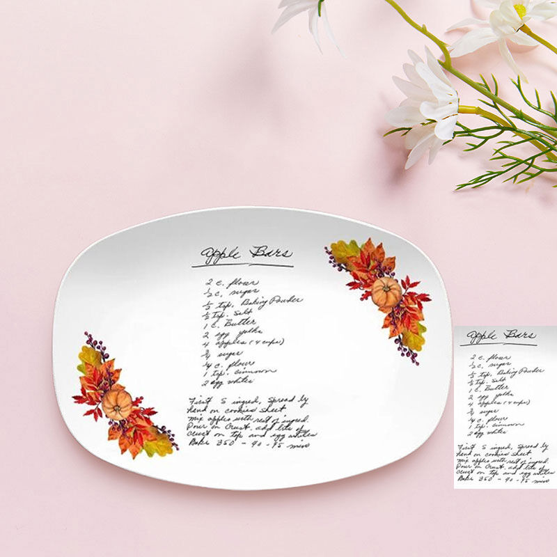 Personalized Recipe Picture Plate Special Mother's Day Gift