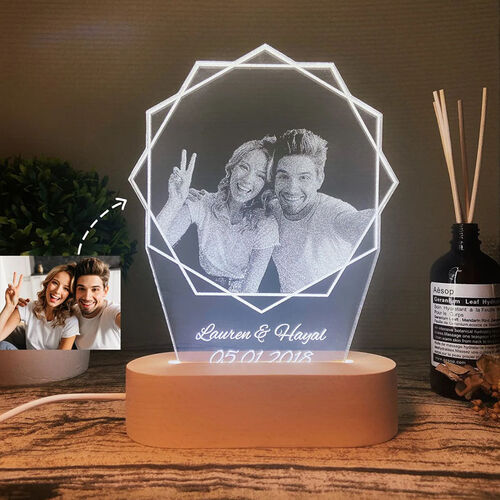 Luci Notturni Personalizzate con Foto in Acrilico Regali Speciali
