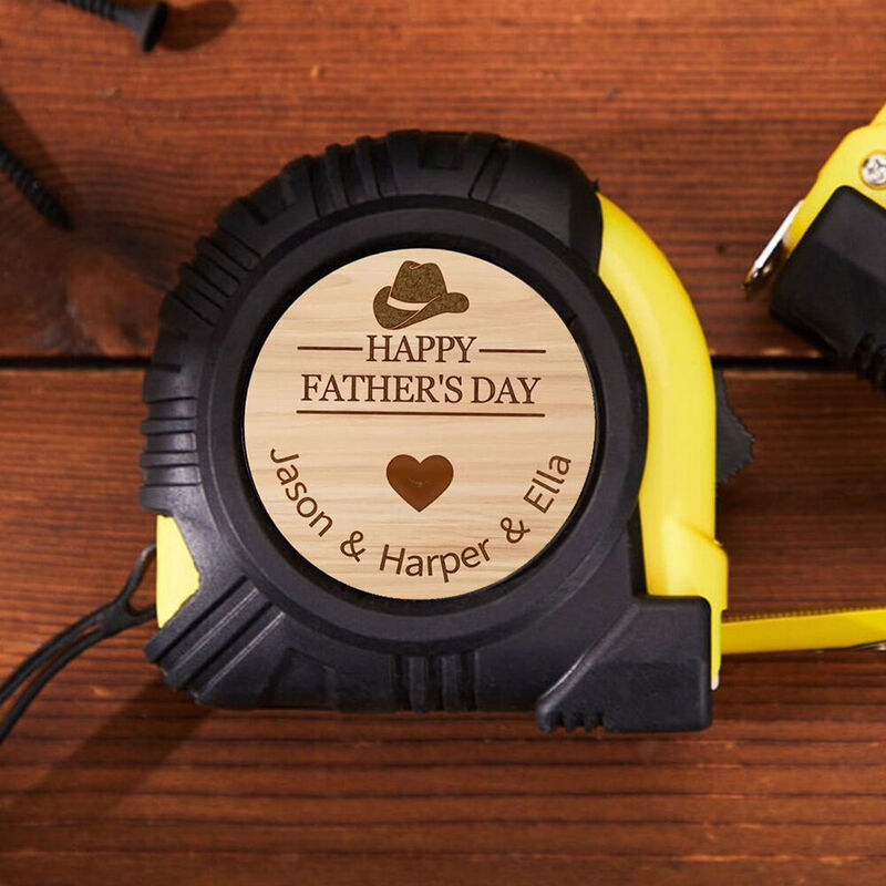 Personalized Tape Measure with Name Added for Father's Day