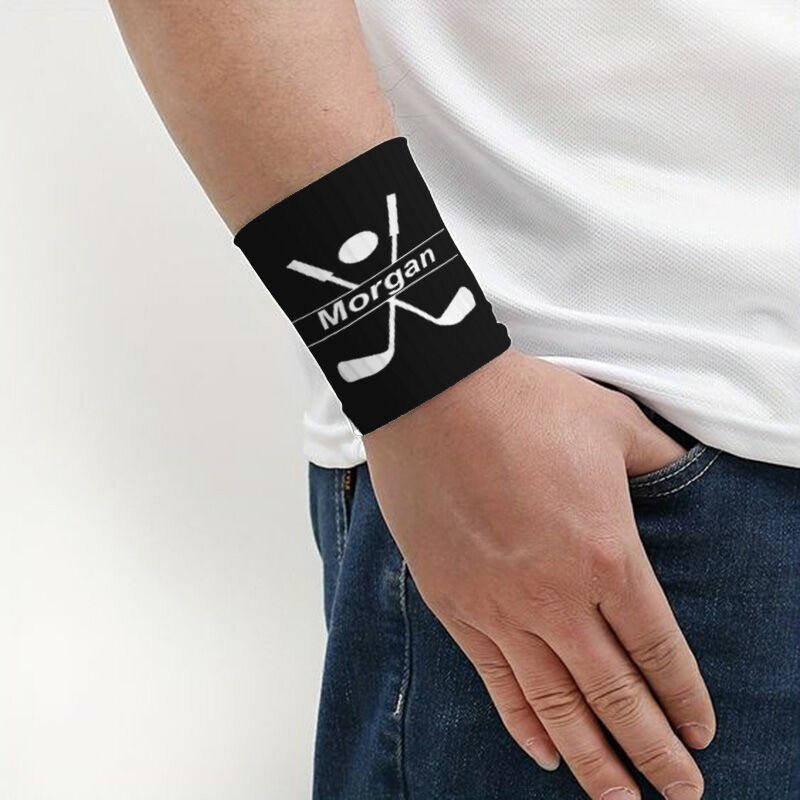 Personalized Sports Wristband Golf Clubs with Custom Name Design Great Gift for Sports Lover