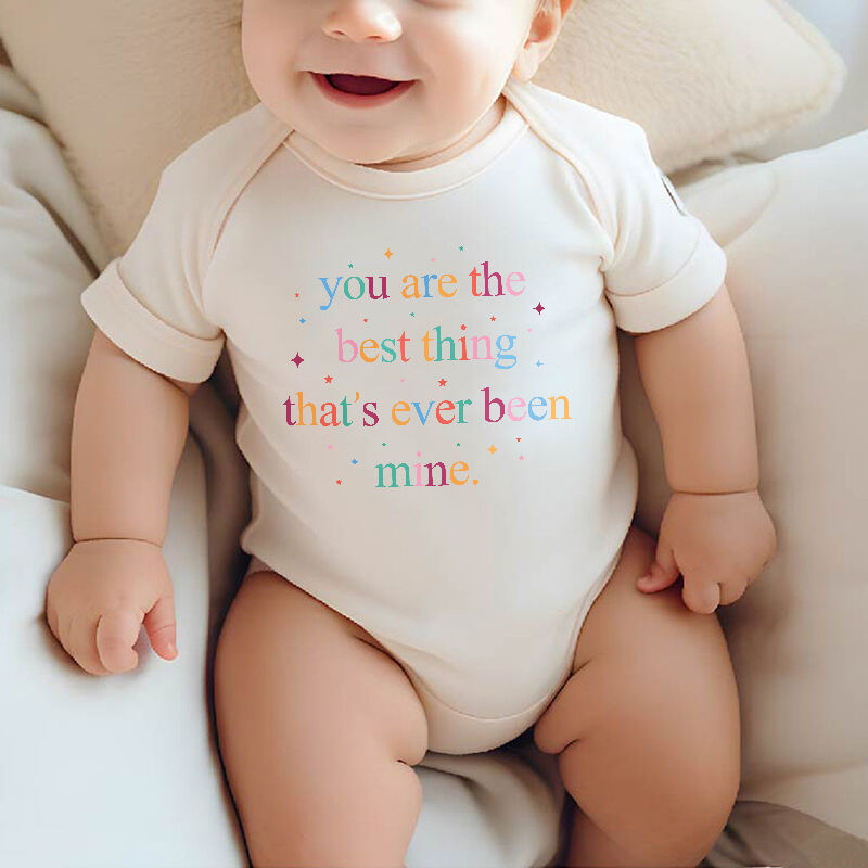 Gepersonaliseerde Baby Onesie Jij bent het beste dat ooit van mij is geweest Perfect cadeau voor de babyborrel