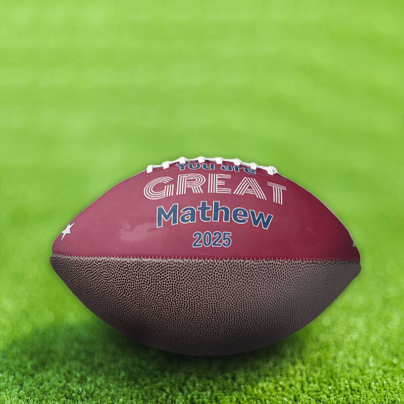 Pallone da football americano personalizzato con stampa a stelle Regalo di compleanno unico per gli amici