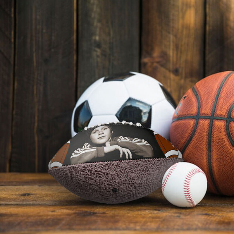 Balón de fútbol personalizado con foto y número para regalo de vuelta al cole para niños