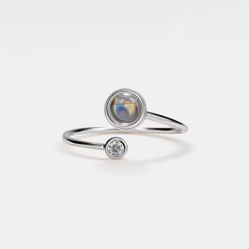 Personalized Projection Picture Ring Simple And Unique Christmas Gift For Her