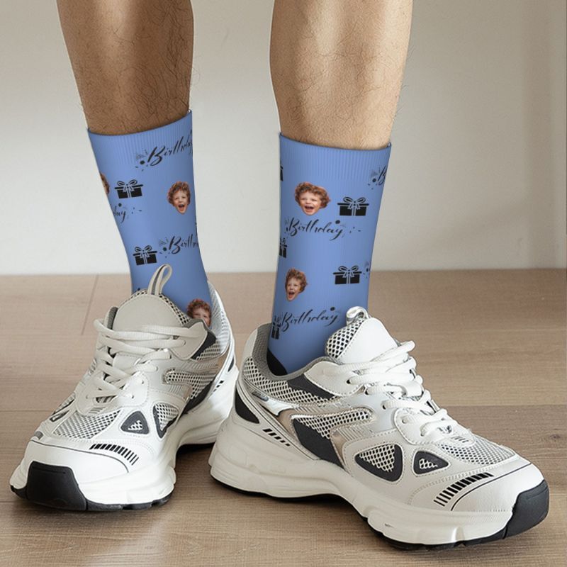 Personalized Face Socks Add Photos for Birthday