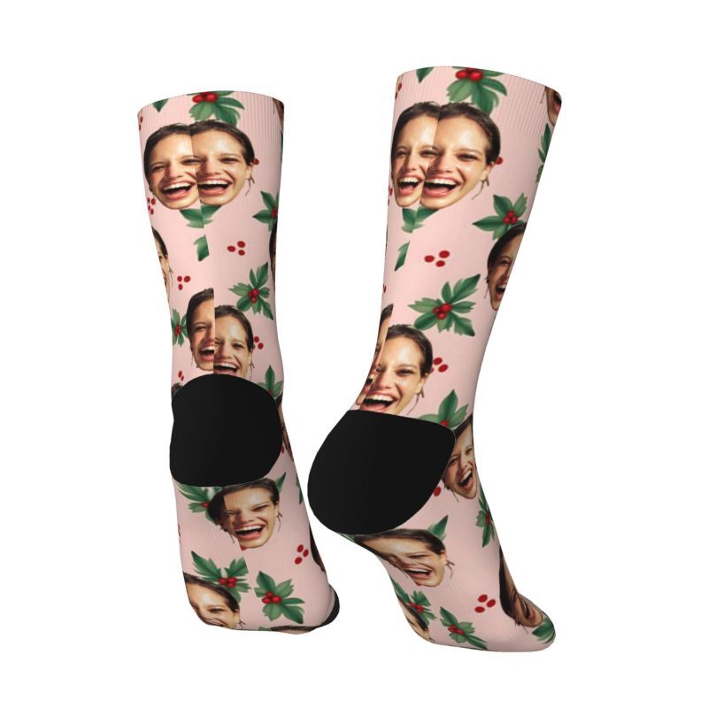 Personalized Funny Face Socks as a Christmas Gift for Your Girlfriend