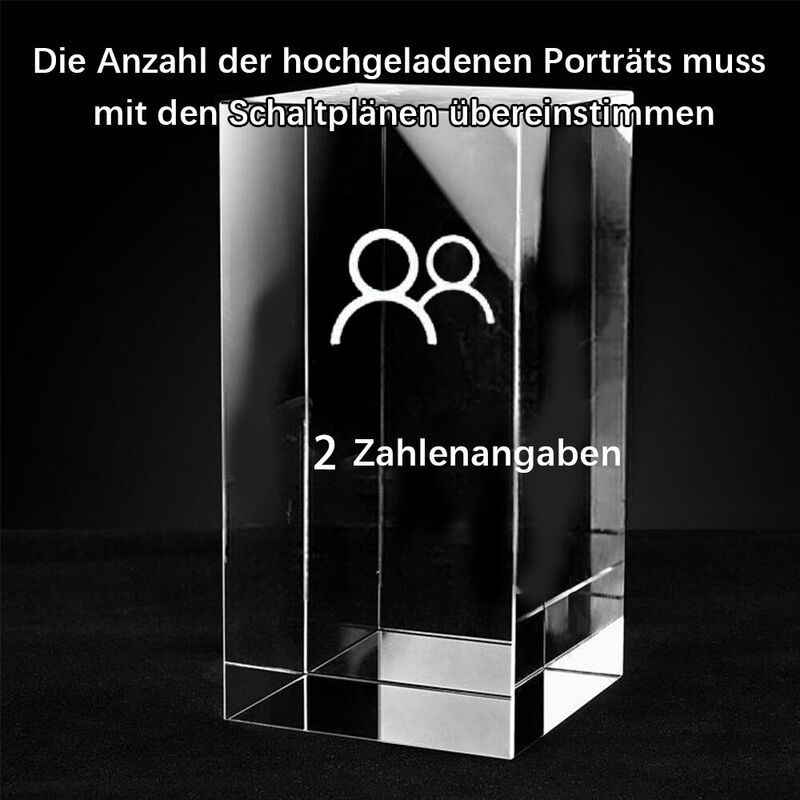 Personalisierte 3D-Kristall Foto Hochzeit Foto dreidimensionale Schnitzerei Ornamente Geschenke für Paare