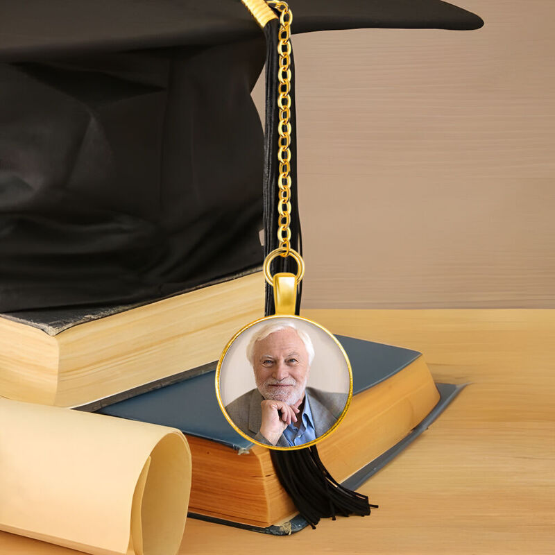 Personalized Graduation Tassel Photo Charm Graduation Memorial Gifts for Friends