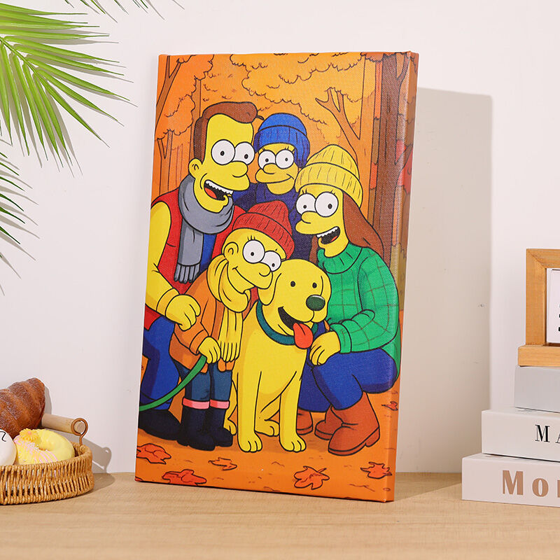 Toile personnalisée avec photo Cadeau mignon pour la famille