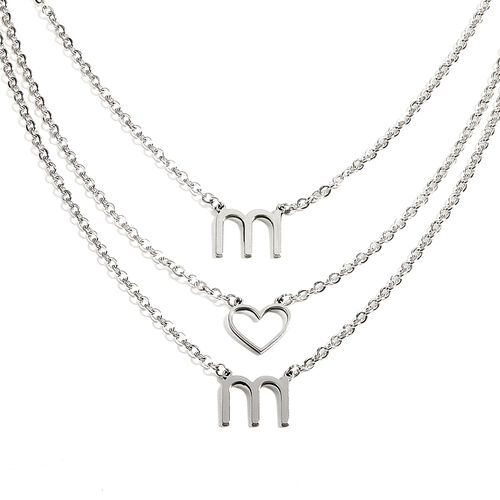 "Mom" Initial Necklace