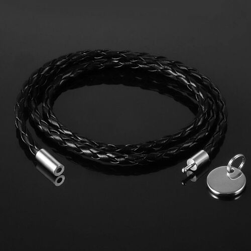 Personalized Multilayer Braided Rope Medal Men's Bracelet Custom Name