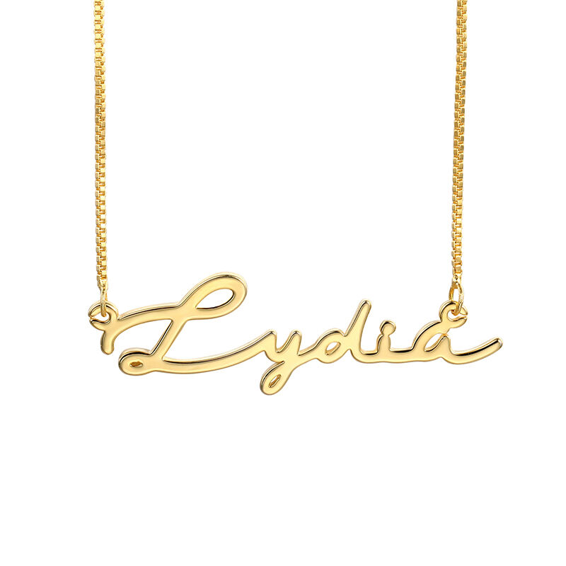 "I'm Cool" Personalized Signature Style Name Necklace