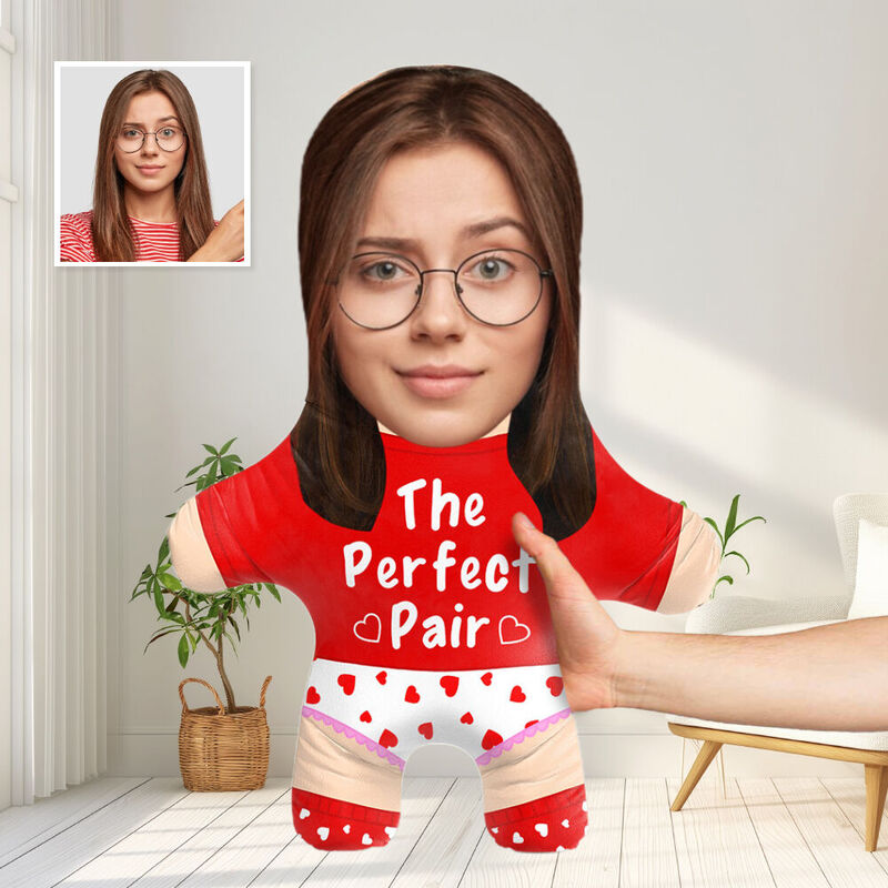 Custom Face Pillow with Photo Perfect Pair Female Face Pillow Valentine's Day Gift for Her