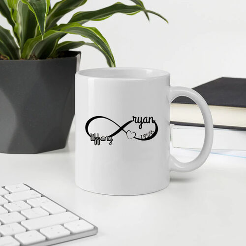 Tazza Personalizzata con Nome e Simbolo Infinito
