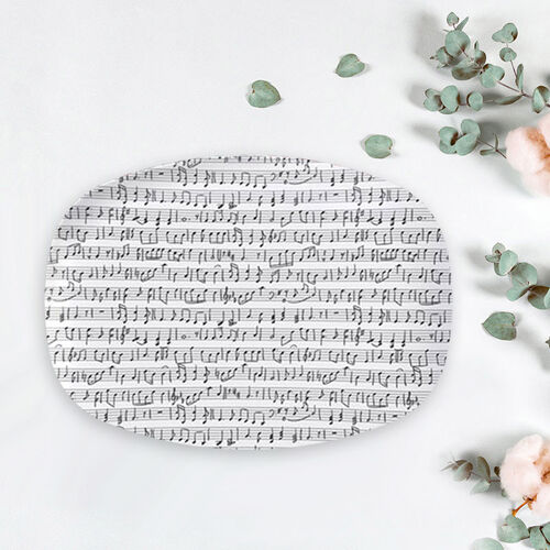 Personalized Sheet Music Picture Plate for Friend