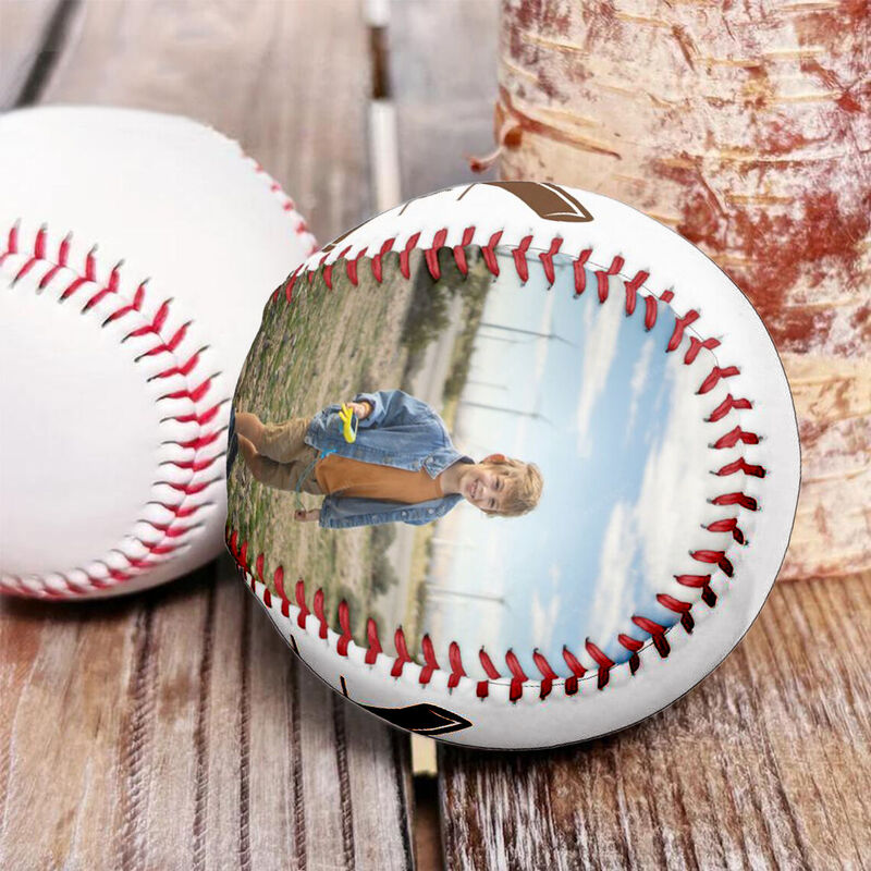 Anpassad fotobaseball kan lägga till namn för vänner