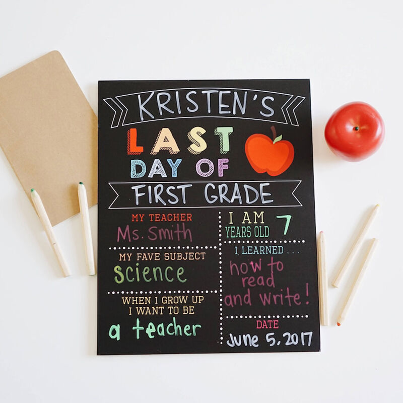 DIY First/Last Day Of School Sign Wonderful Gift for Kids