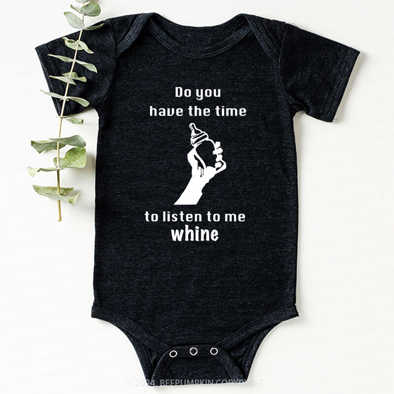 Personalized Baby Onesie Listen To Me Whine Pop Punk Design Funny Baby Shower Gift for Family