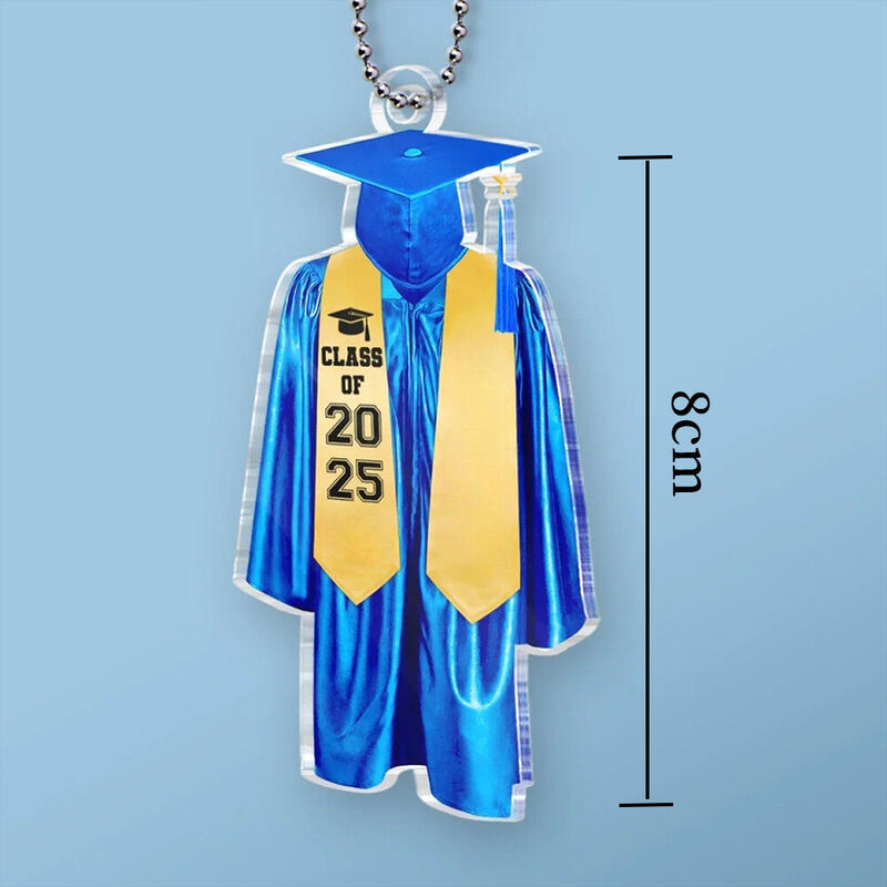 Personalized Acrylic Car Pendant Auto Accessories Graduation Gift for Students