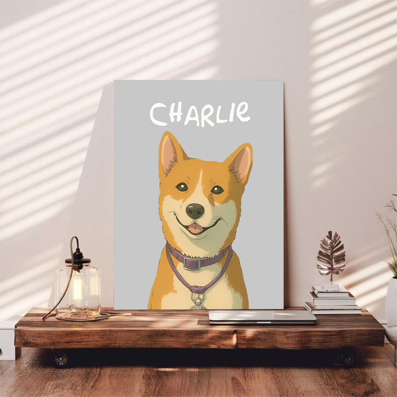 Personalisierte Leinwandbilder mit individuellem Namen Bestes Geschenk für Tierliebhaber