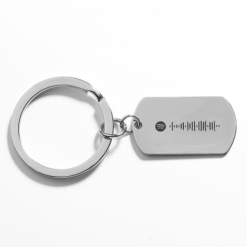 Scannable Spotify Code Custom Music Song Key Chain