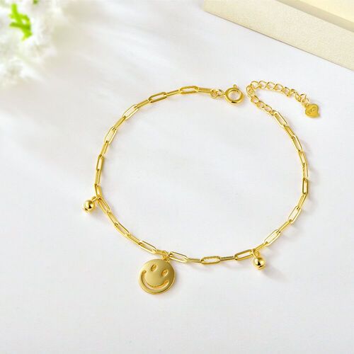 Retro Schlichtes Smiley-Armband