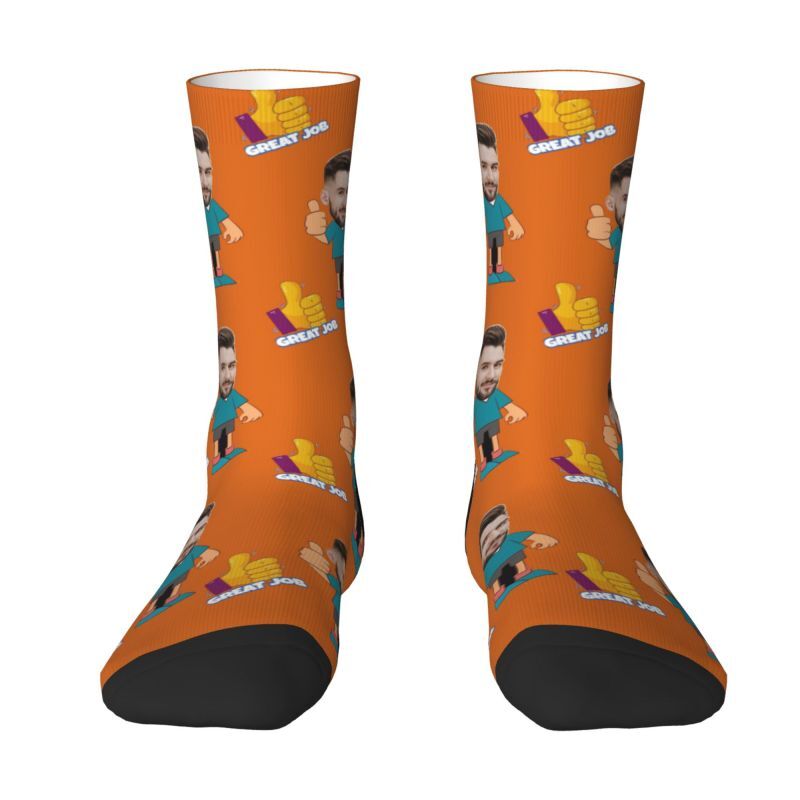 Calcetines faciales personalizados para amigo