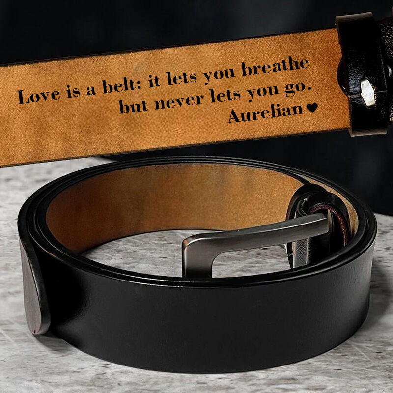 Ceinture pour homme personnalisée avec ceinture en cuir gravable pour lui