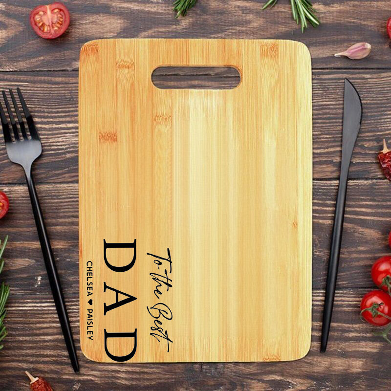 Personalized Name Square Charcuterie Board Unique Present for Dear Dad
